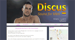 Desktop Screenshot of discus-sauna.ch